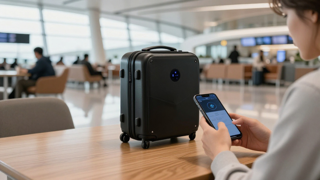 smart luggage with gps tracking