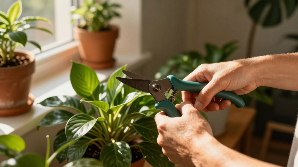 pruning shears for houseplants