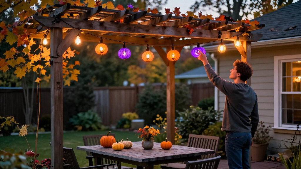 halloween outdoor string lights