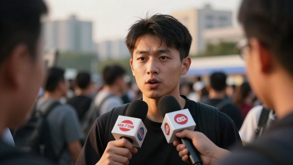 news media microphones