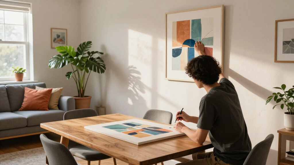abstract wall art set