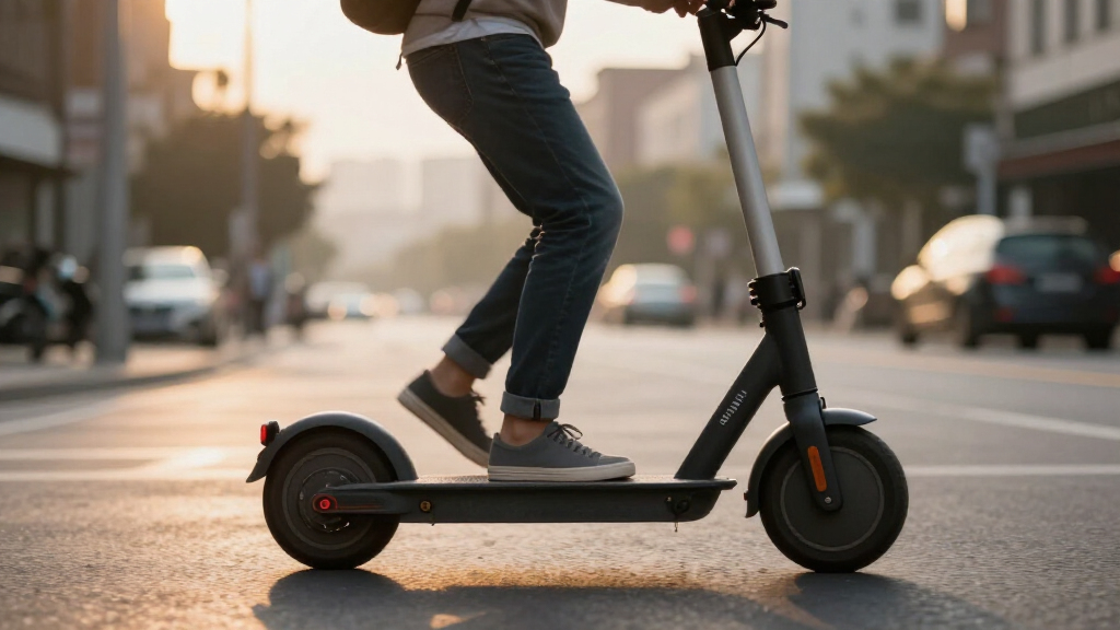 electric scooter with suspension