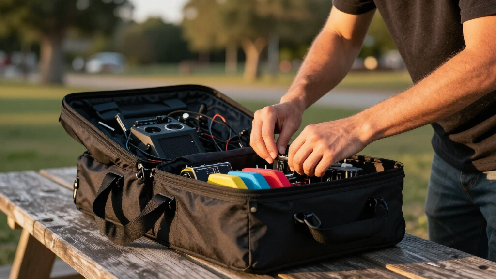portable rack bag for audio gear