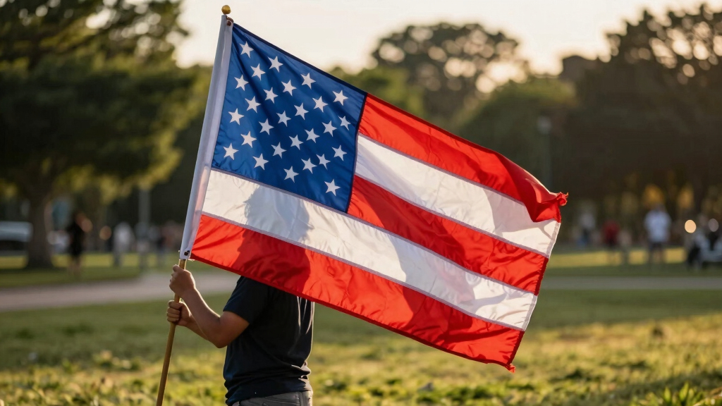 patriotic outdoor flags