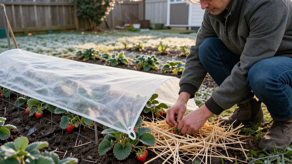 best strawberry plant winter protection
