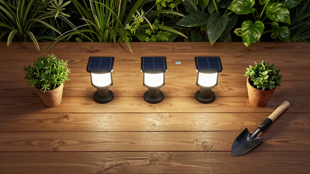 solar-powered garden lights