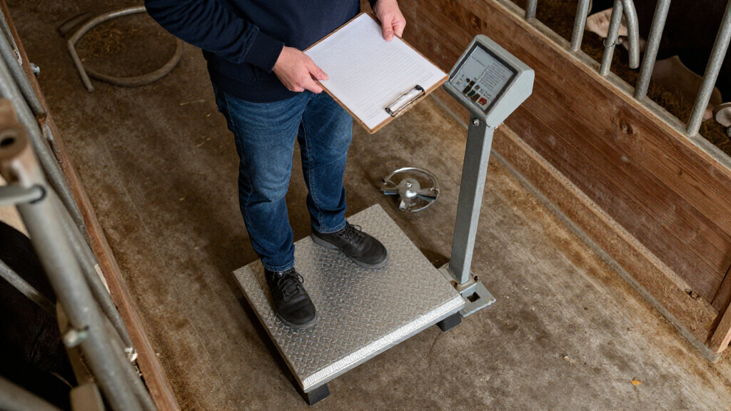 livestock scale platform