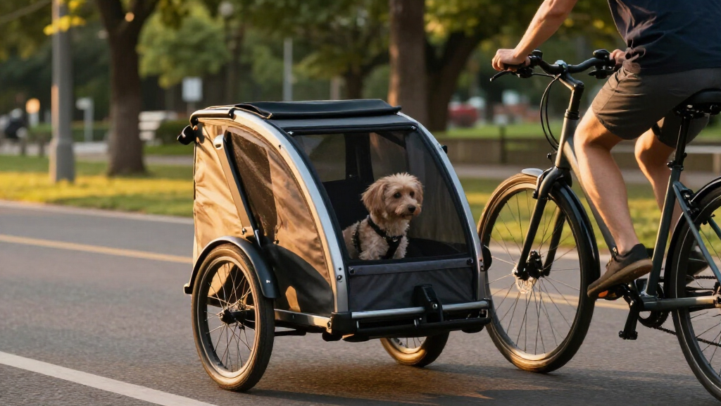 pet trailer for e bike commuting