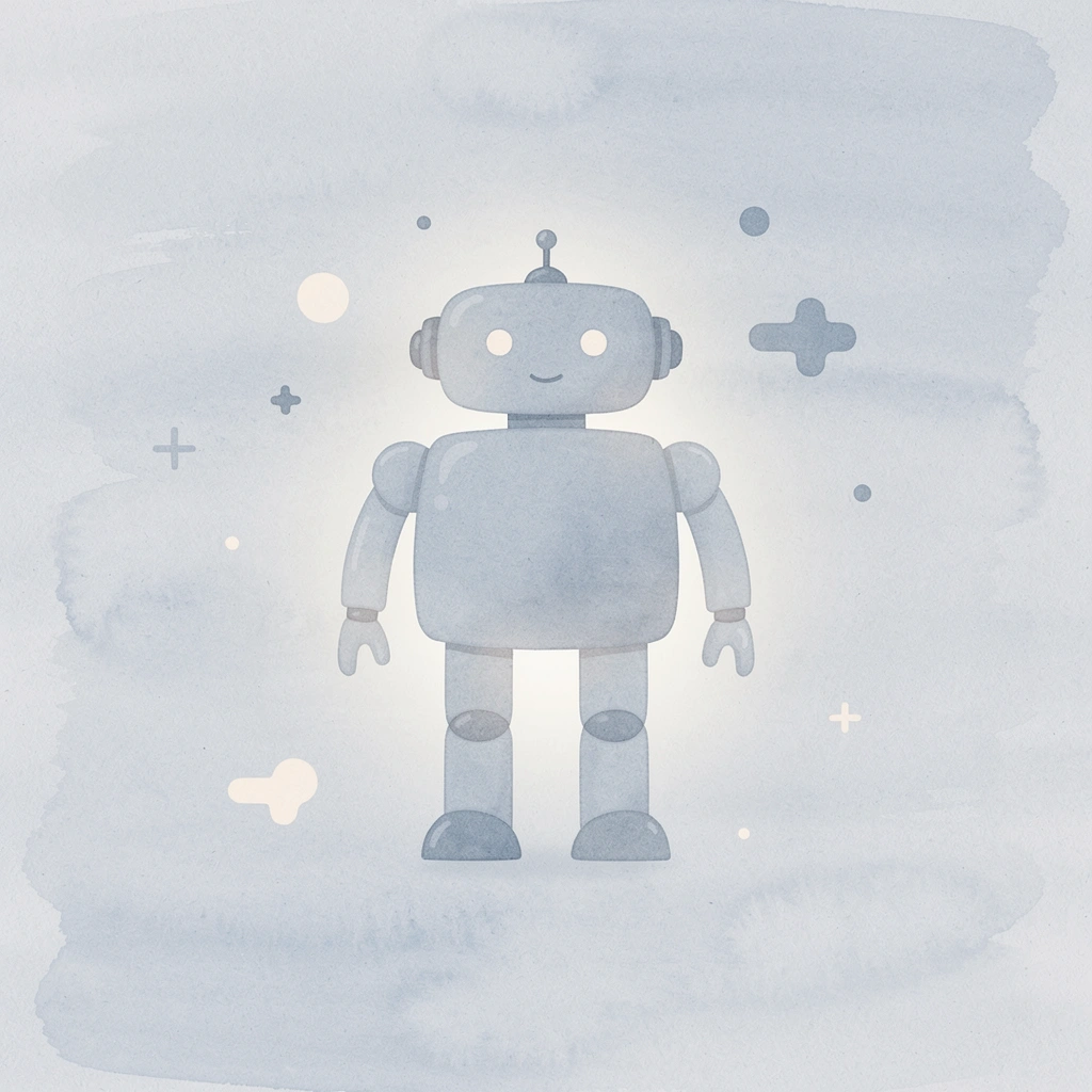 Robot icon representing AI automation for hospitality