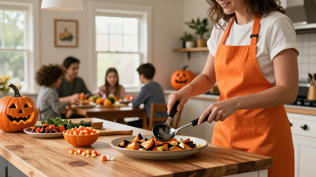 Halloween kitchen serving utensils