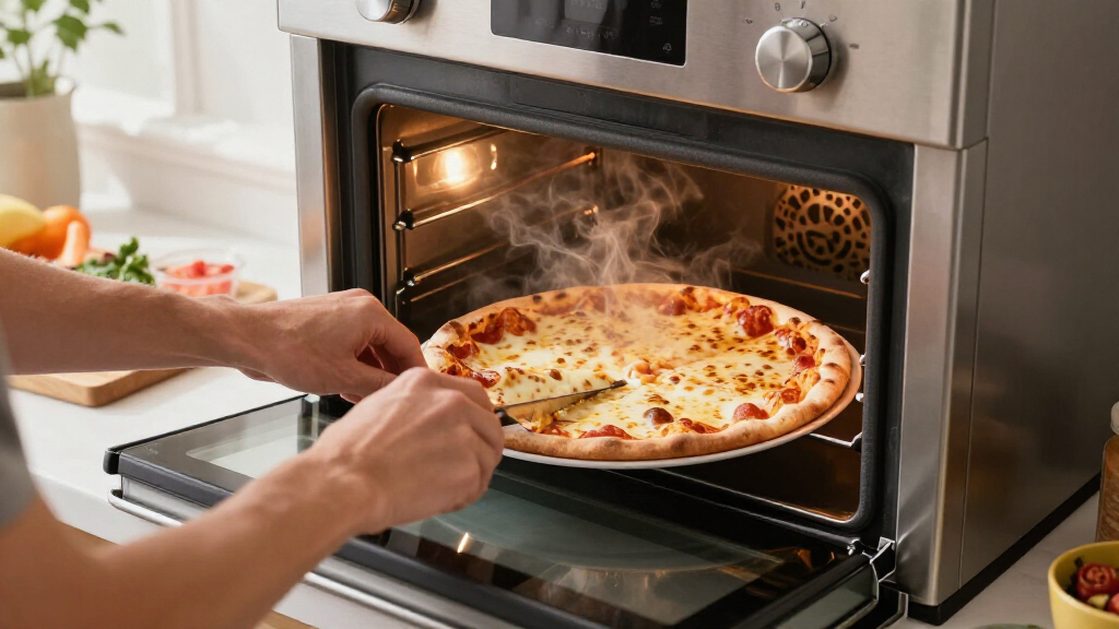 countertop electric pizza oven high heat