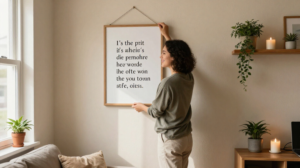 motivational quote wall art