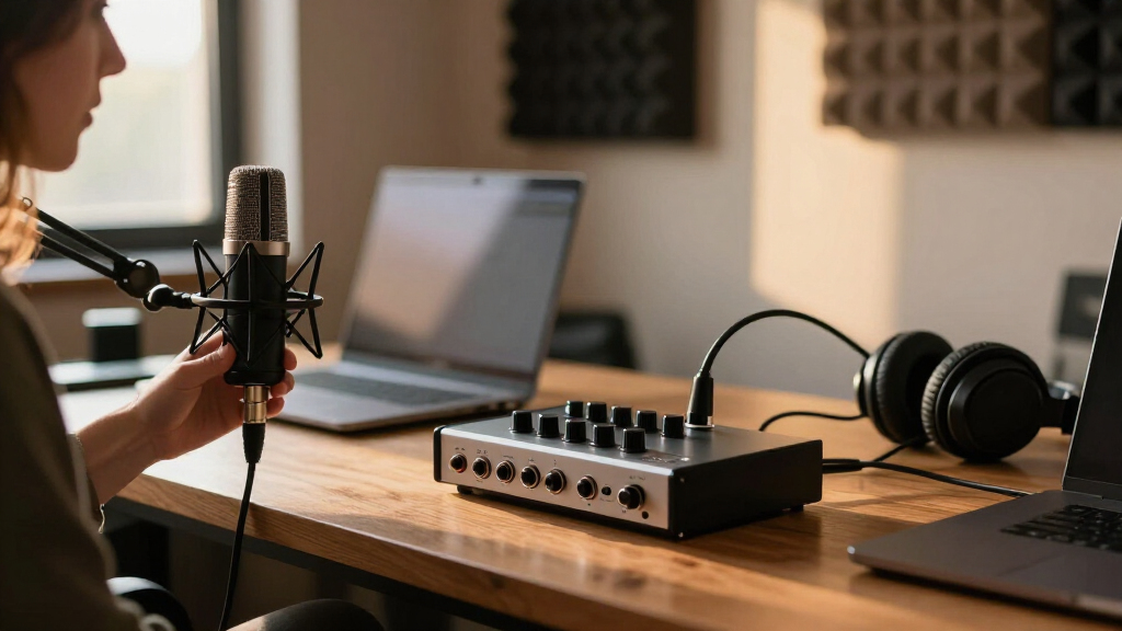 audio interface for podcasting