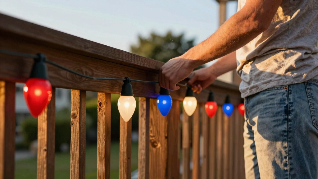 patriotic outdoor string lights
