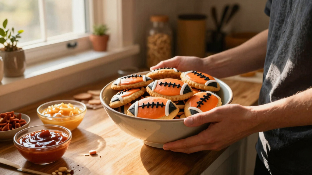 football-themed party snacks