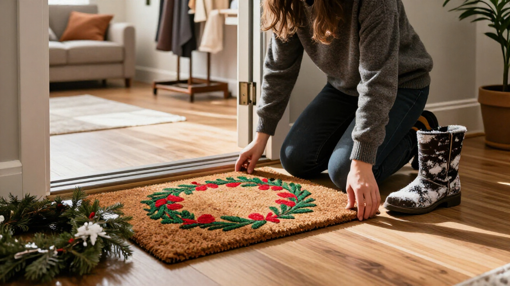 holiday welcome mats