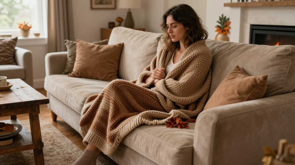 cozy fall throw blanket sets