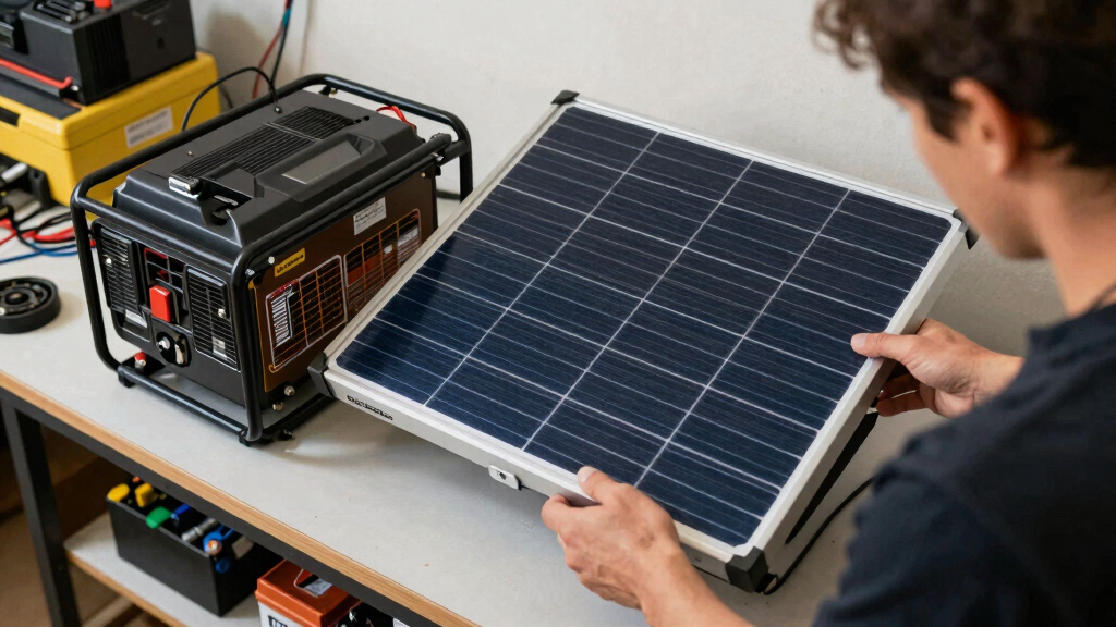 solar-powered backup generators