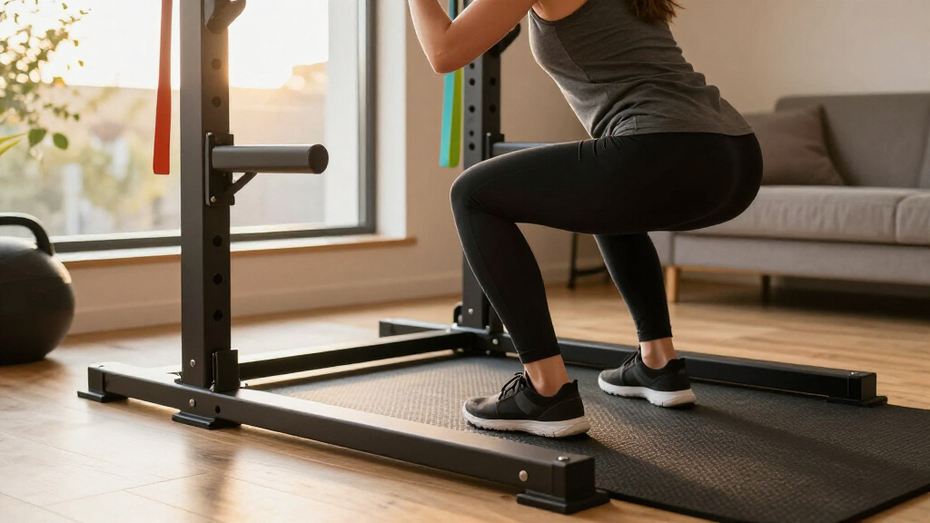 premium half rack for home gym