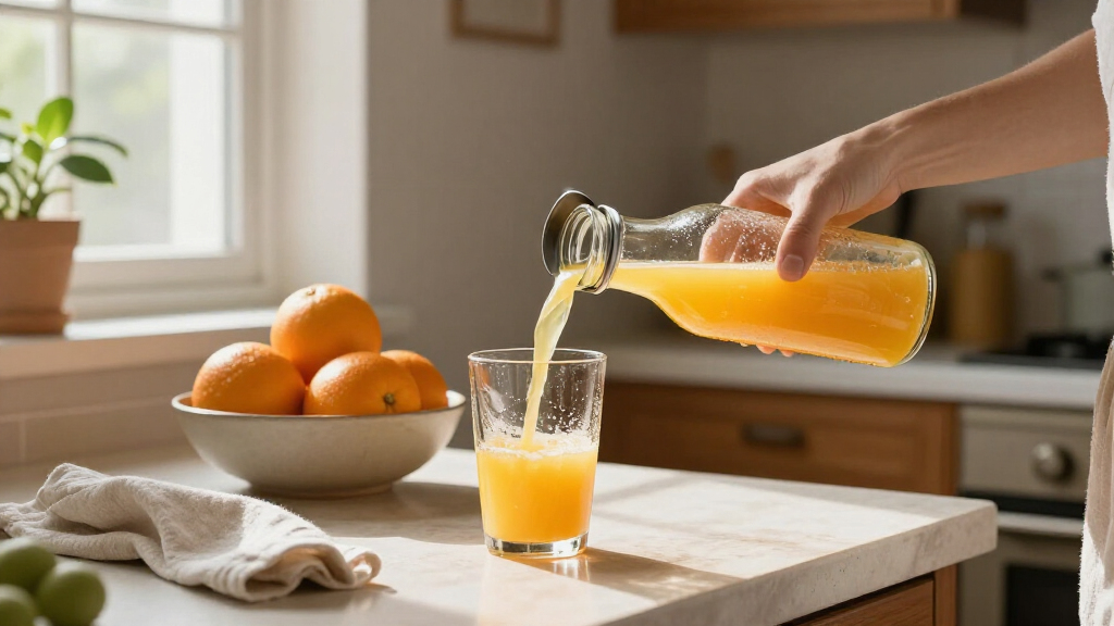 glass juice bottles with lids
