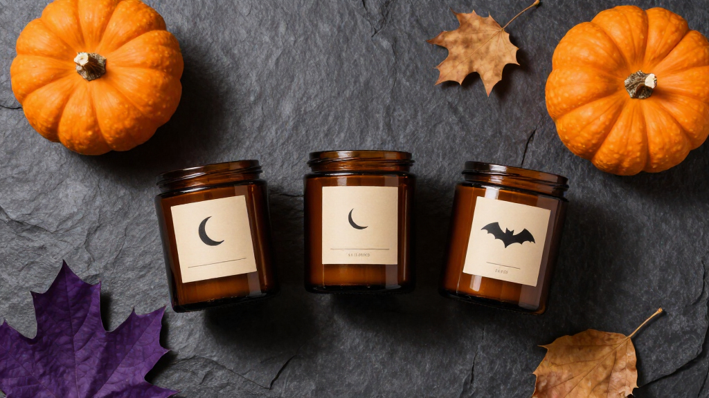 Halloween scented candles