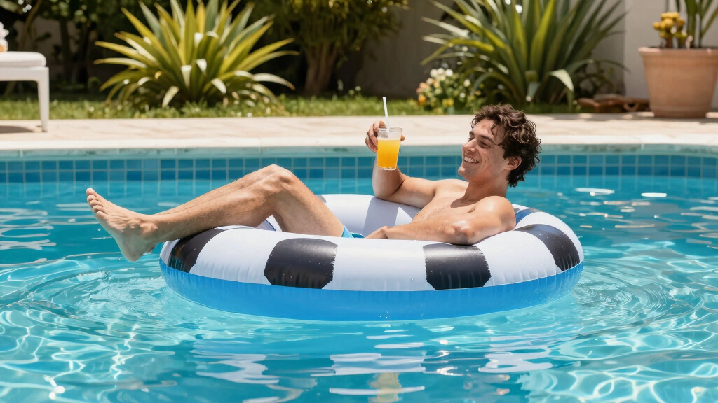 inflatable soccer pool toys