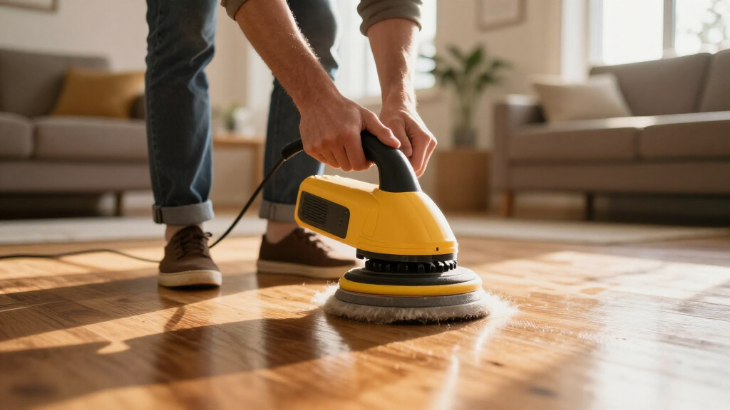 best floor polishing buffer machine for home