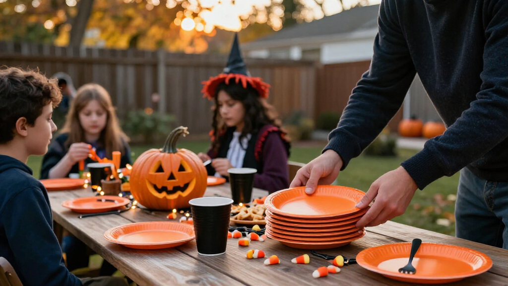 Halloween party tableware sets