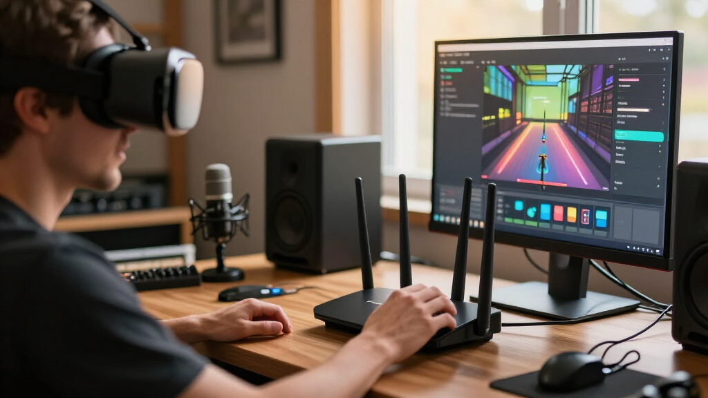 tri band router for vr streaming