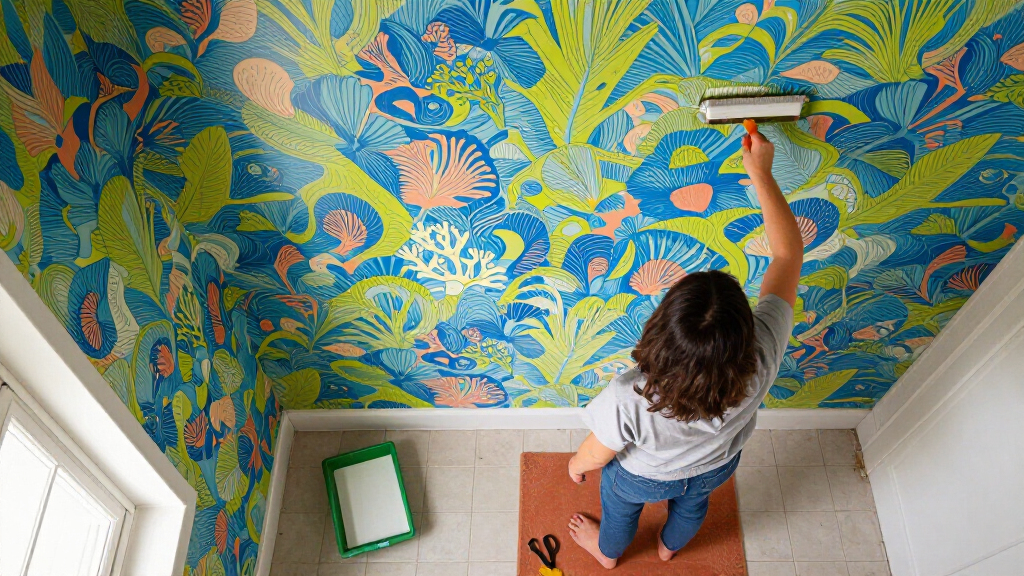 best psychedelic bathroom wallpaper