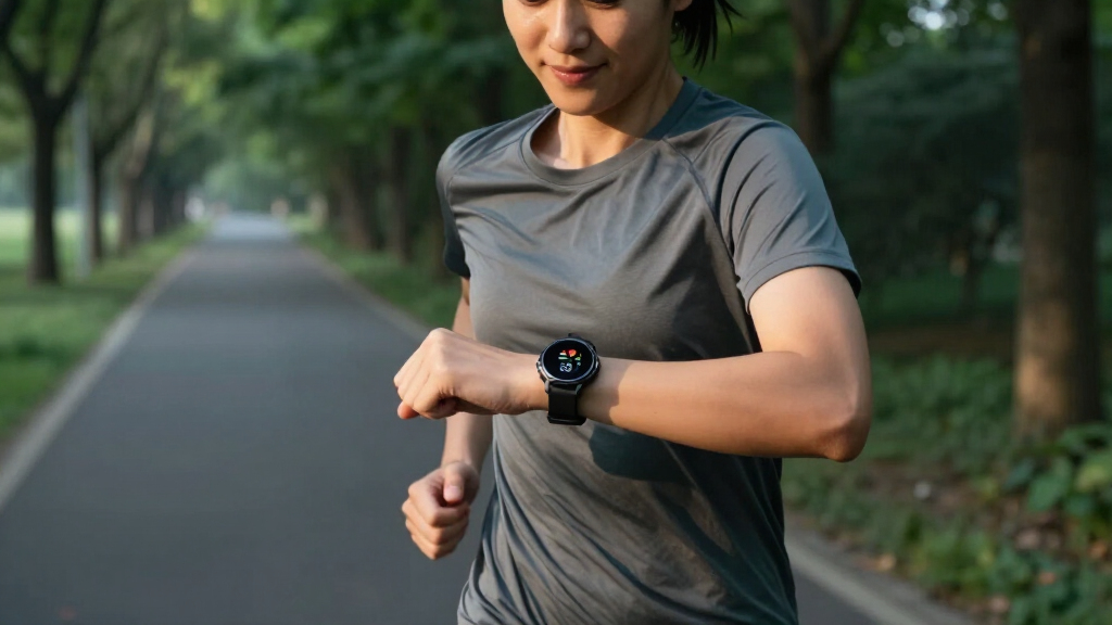fitness watch with heart rate alerts