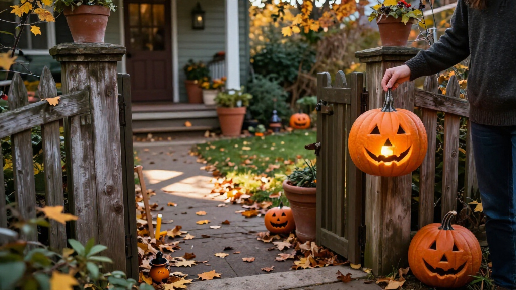outdoor Halloween decorations