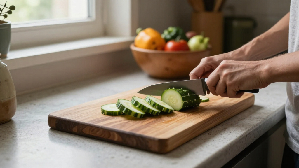 end grain cutting board for knife friendly prep