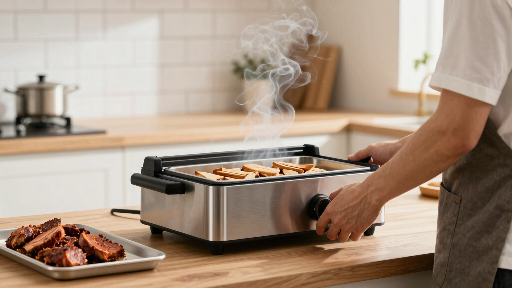 electric countertop food smoker