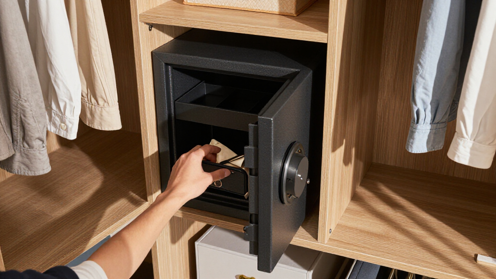 wall safe for closet installation