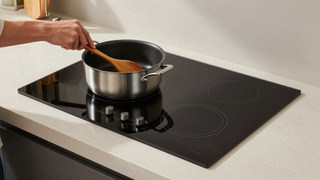 premium induction cooktops with integrated ventilation
