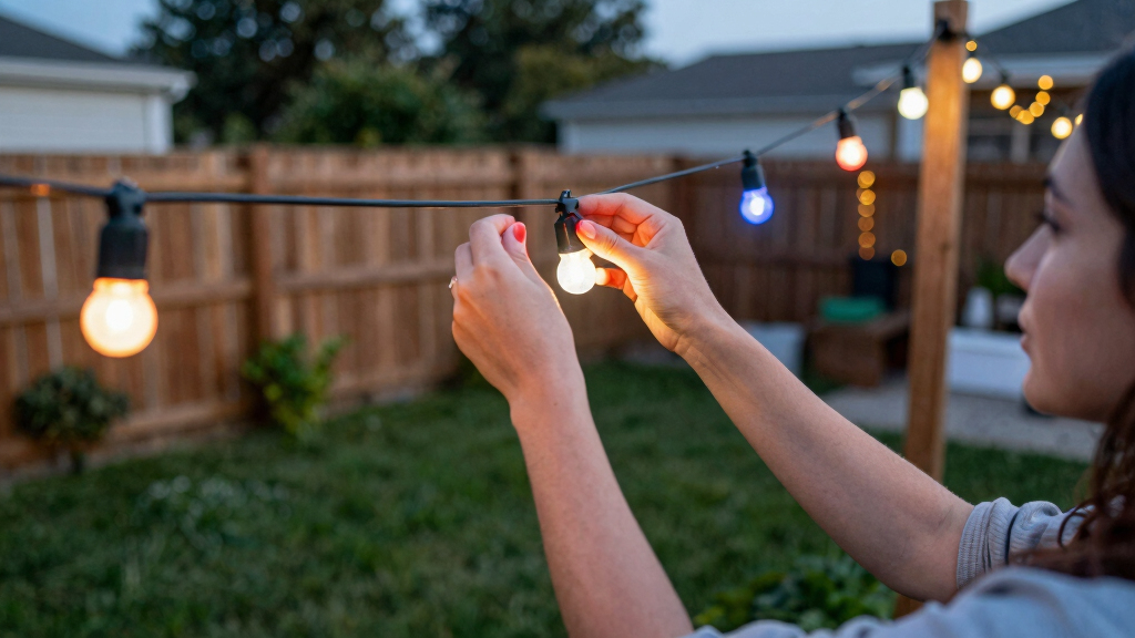 patriotic outdoor string lights