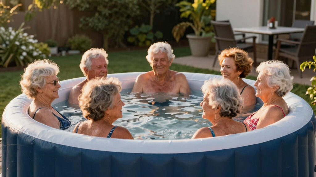 inflatable hot tub 6 person