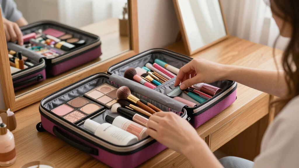 rolling makeup train cases