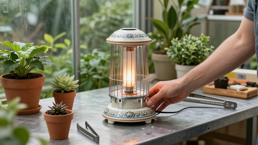 candle style greenhouse heaters