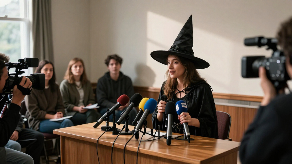 Halloween press conference costumes
