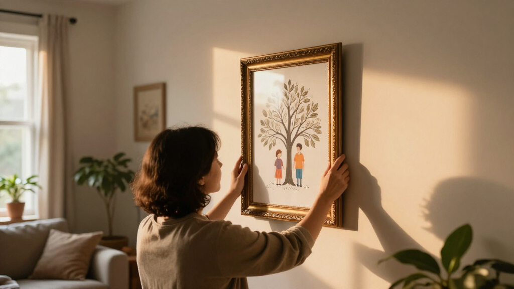 best elegant framed family tree art
