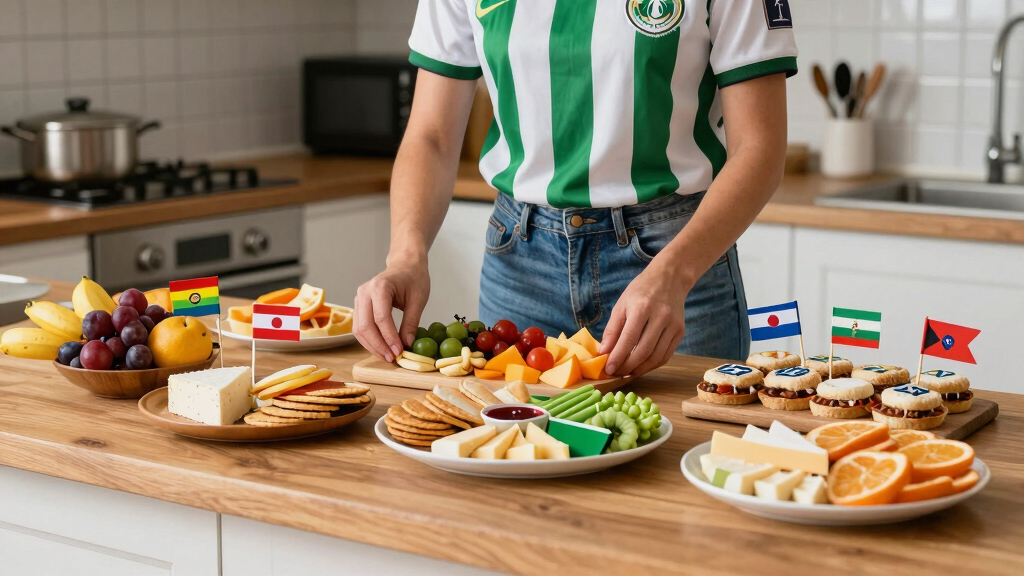 world cup themed snack platters
