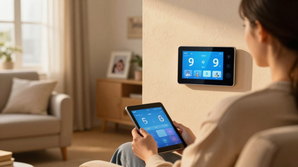 smart thermostat with caregiver remote access