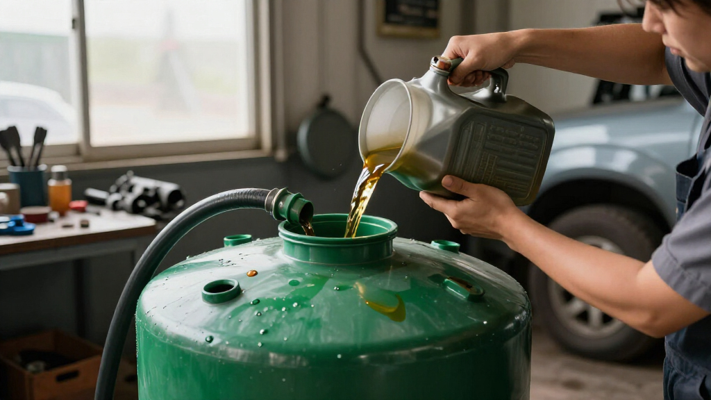 shop waste oil storage tank