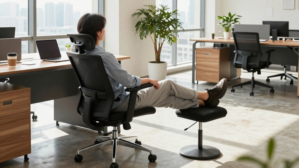 best office chairs with footrests for long workdays