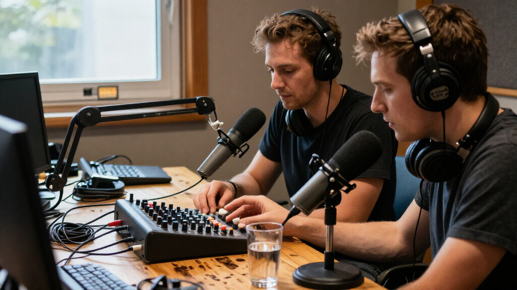 portable podcast sound mixers