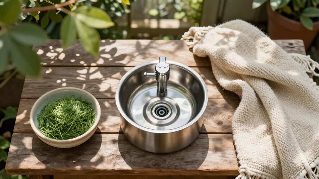 stainlesssteel cat water fountains