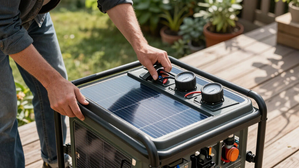 solar-powered backup generators