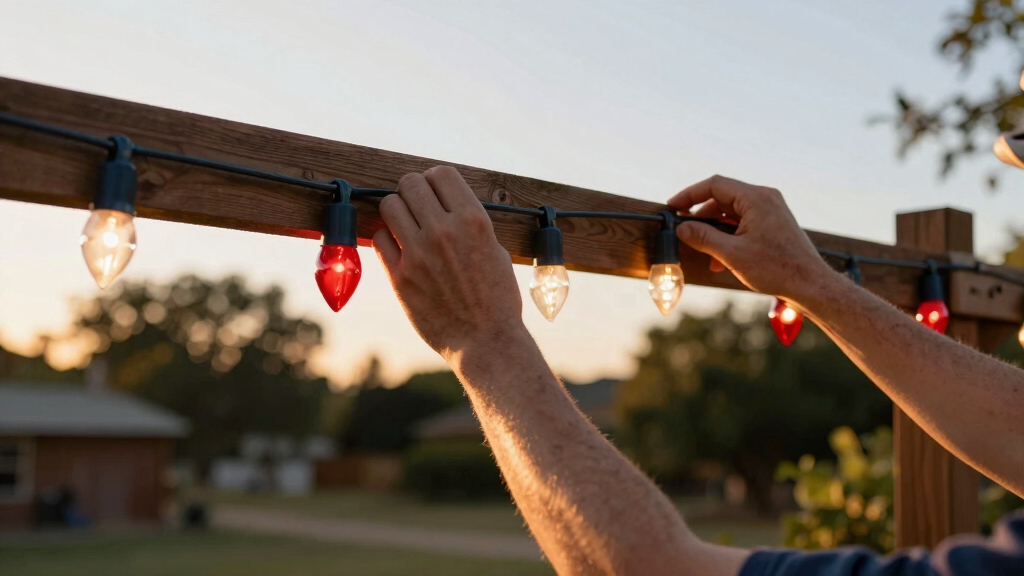 patriotic outdoor string lights